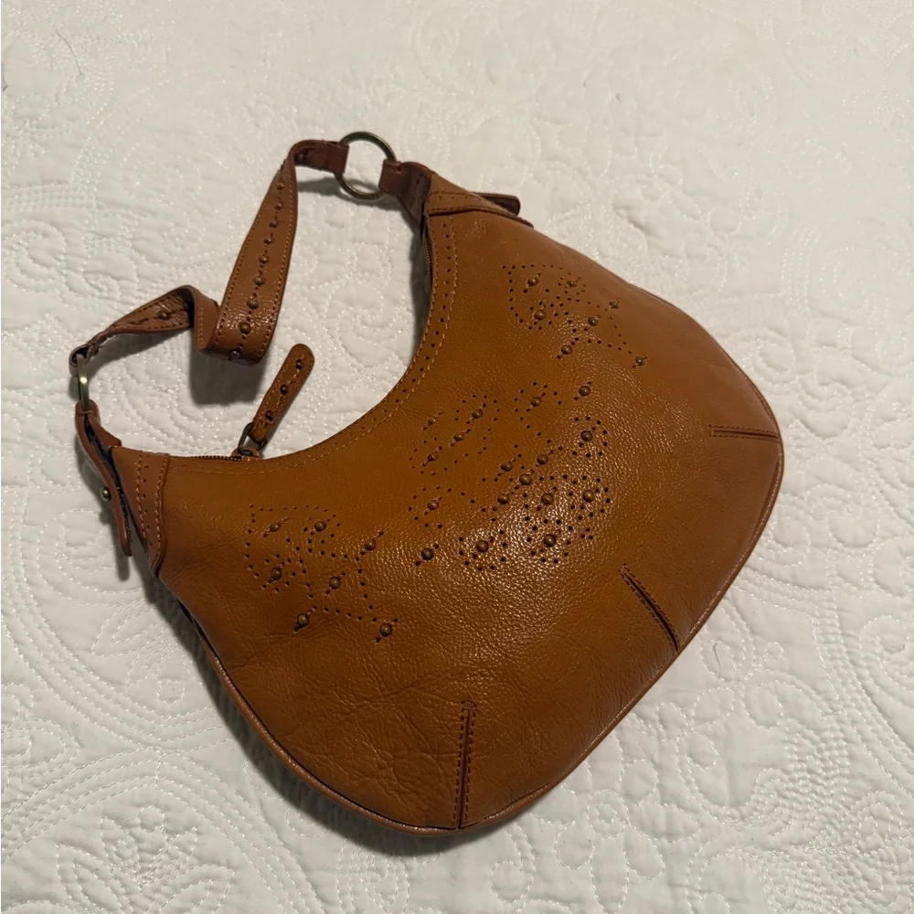 Kenneth‎ Cole Vintage Brown Leather Hobo Bag
